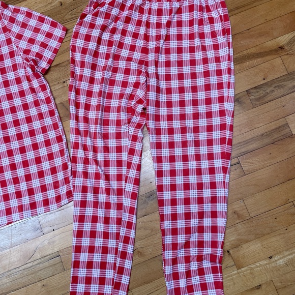 Coco Moon Hawaii like new Men’s pajama set ‘ula’ula red palaka bamboo, Large - Picture 4 of 9